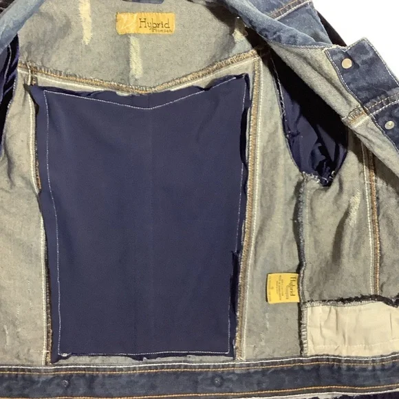 Upcycled Hybrid & Company Denim Jacket Sz S - Picture 5 of 13